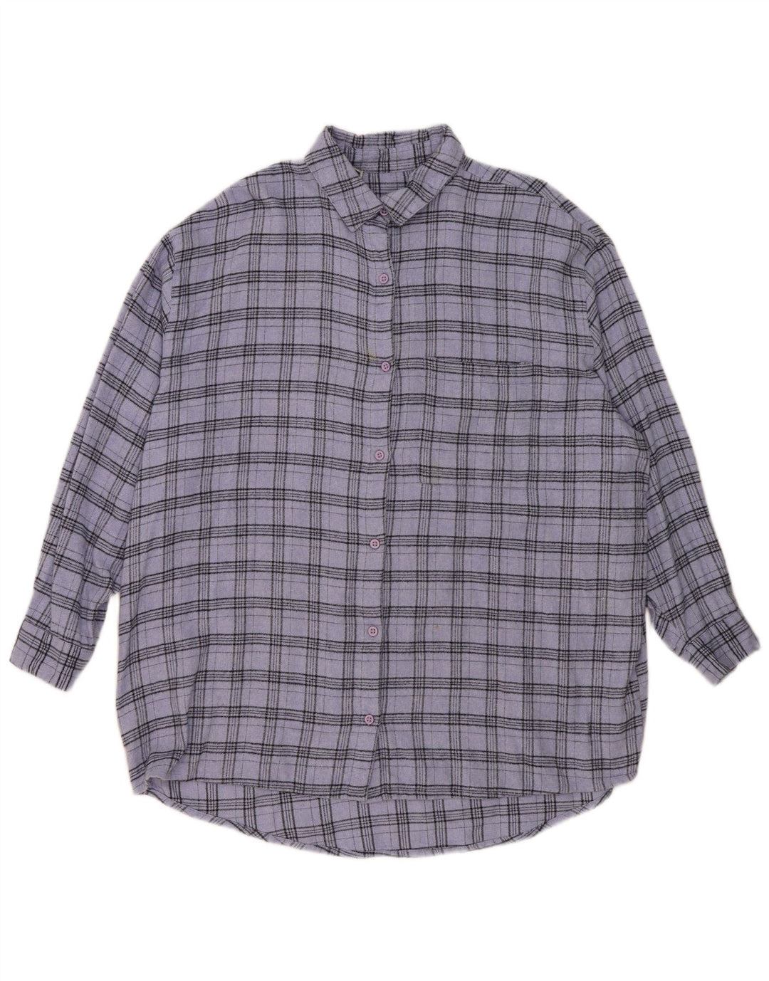 Jack Wills Womens Oversized Shirt Dress UK 12 Medium  Blue Check Cotton