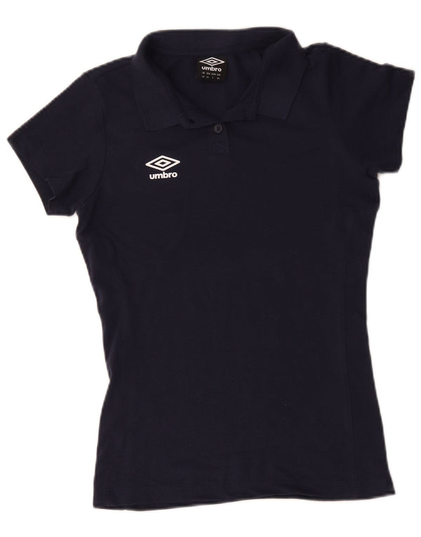 Umbro Damen Poloshirt UK 6 XS Marineblau Baumwolle