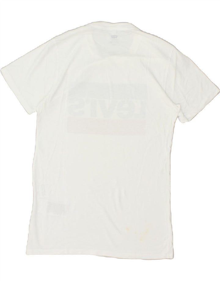 LEVI'S Mens Graphic T-Shirt Top Small White Cotton | Vintage Levi's | Thrift | Second-Hand Levi's | Used Clothing | Messina Hembry 