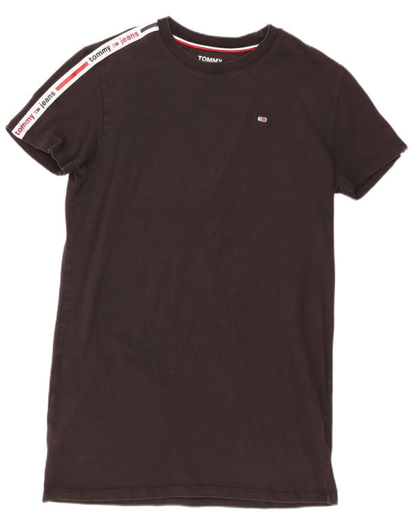 Abito t-shirt con grafica da donna Tommy Hilfiger UK 12 Medium Black Colourblock