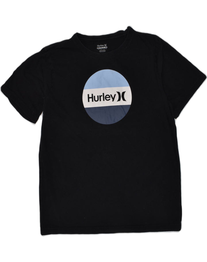 HURLEY Boys Graphic T-Shirt Top 13-14 Years XL Black Cotton | Vintage Hurley | Thrift | Second-Hand Hurley | Used Clothing | Messina Hembry 