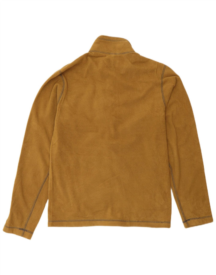 Eddie Bauer Mens Fleece Jacket UK 36 Small Brown Colourblock Polyester
