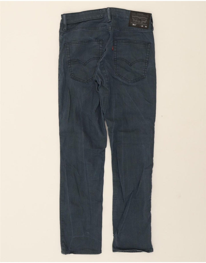 LEVI'S Mens 511 Slim Jeans W30 L30 Blue Cotton Vintage Levi's and Second-Hand Levi's from Messina Hembry 