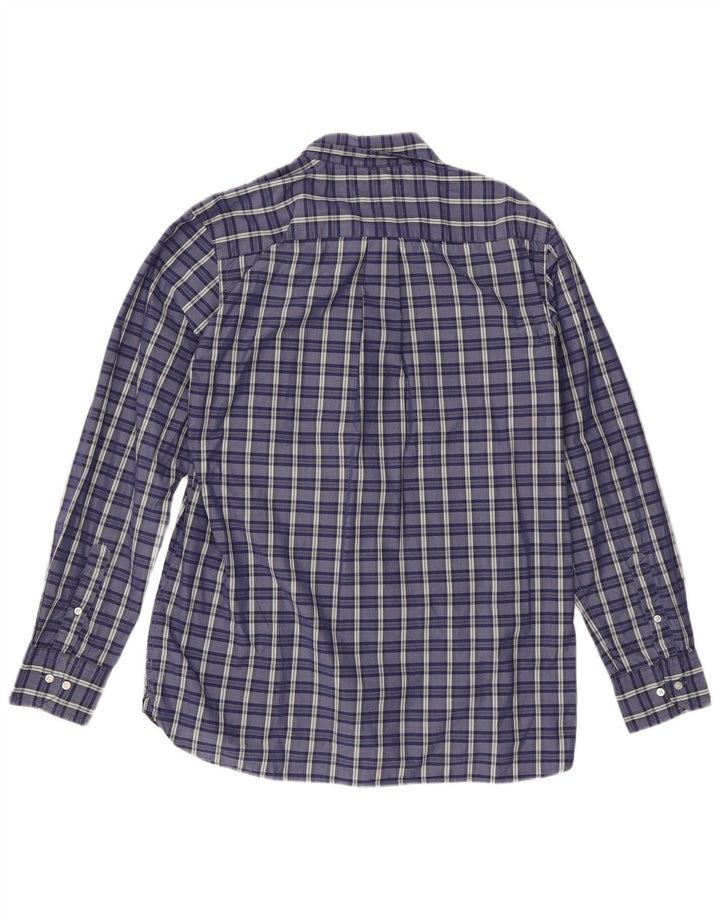 TOMMY HILFIGER Mens Custom Fit Shirt Size 16 1/2 Large Blue Check