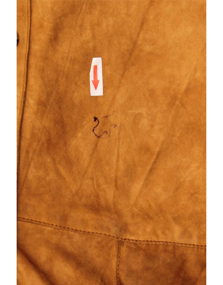 Conbipel Dame Oversized Ruskindsjakke IT 48 XL Brunt Læder