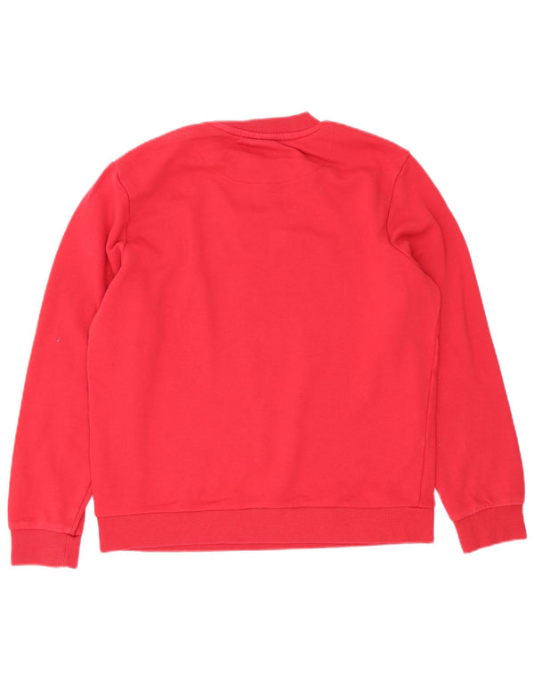 Fila Boys Graphic Sweatshirt Jumper 13-14 Years Red Cotton