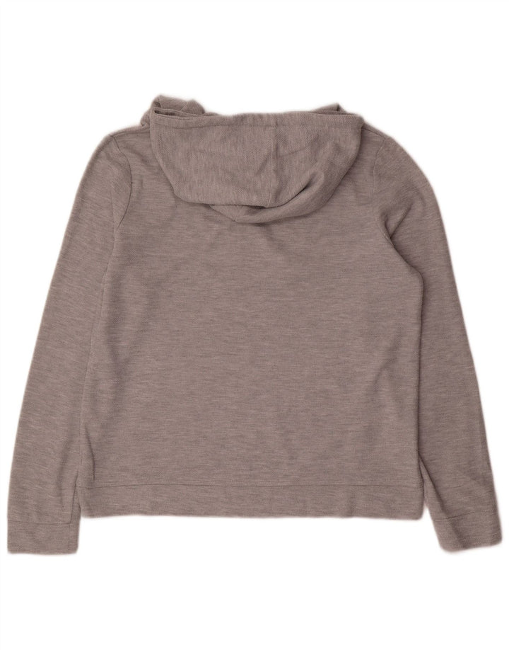 Fat Face Womens Hoodie Jumper UK 12 Medium Grey Polyester
