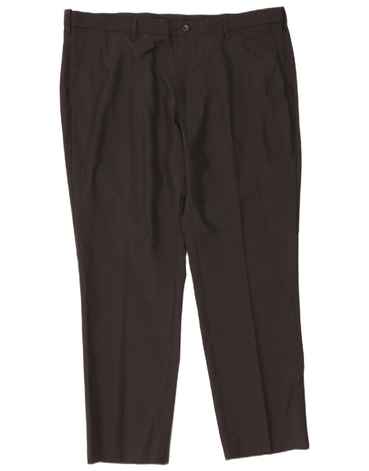 Marks & Spencer Herre Straight Regular Fit Suit Bukser W42 L31 Sort