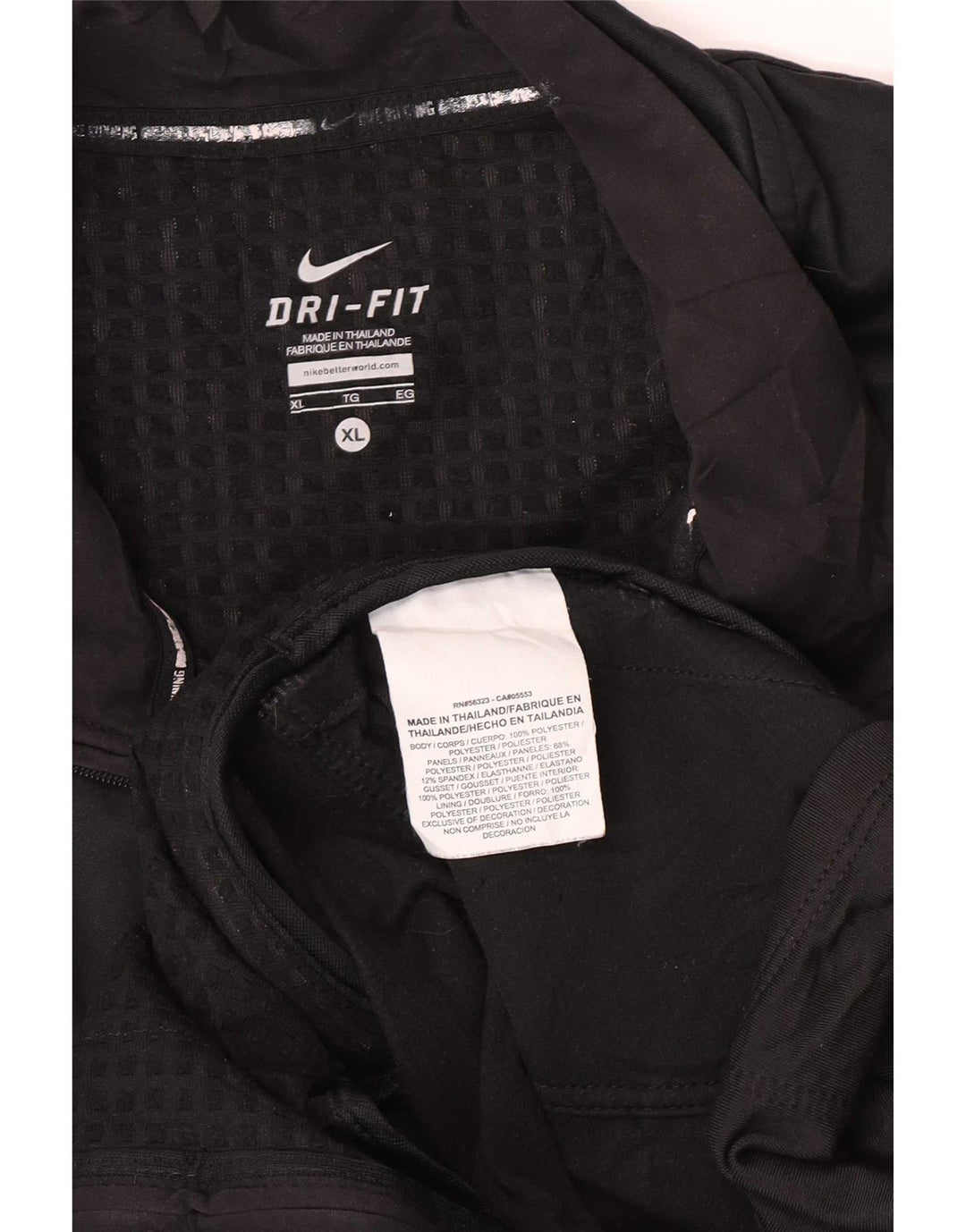 Женская спортивная куртка Nike Dri Fit UK 18 XL, черный полиэстер