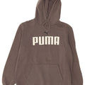 Męski sweter z kapturem Puma z grafiką, średnioszary, bawełniany