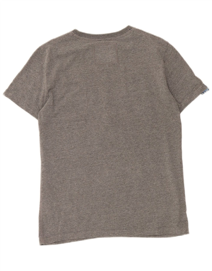 SUPERDRY Mens Graphic T-Shirt Top Medium Grey