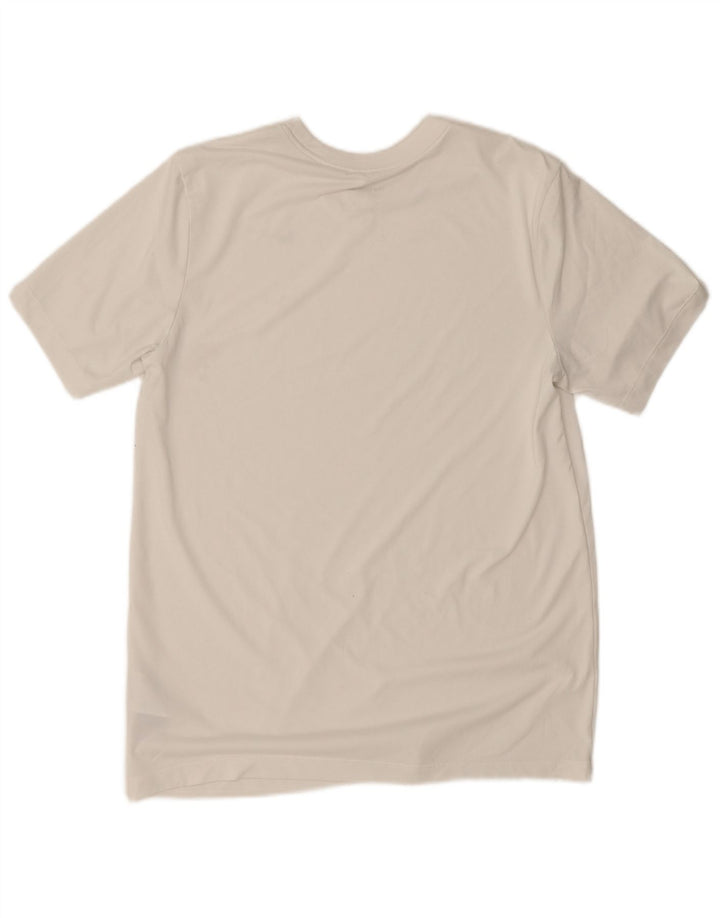 Nike Herre Dri Fit T-shirt Top Medium White Polyester