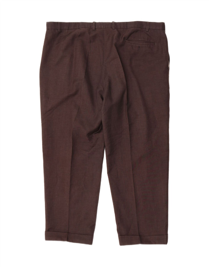 Marks & Spencer Mens Pegged Suit Trousers W44 L29 Grey Polyester