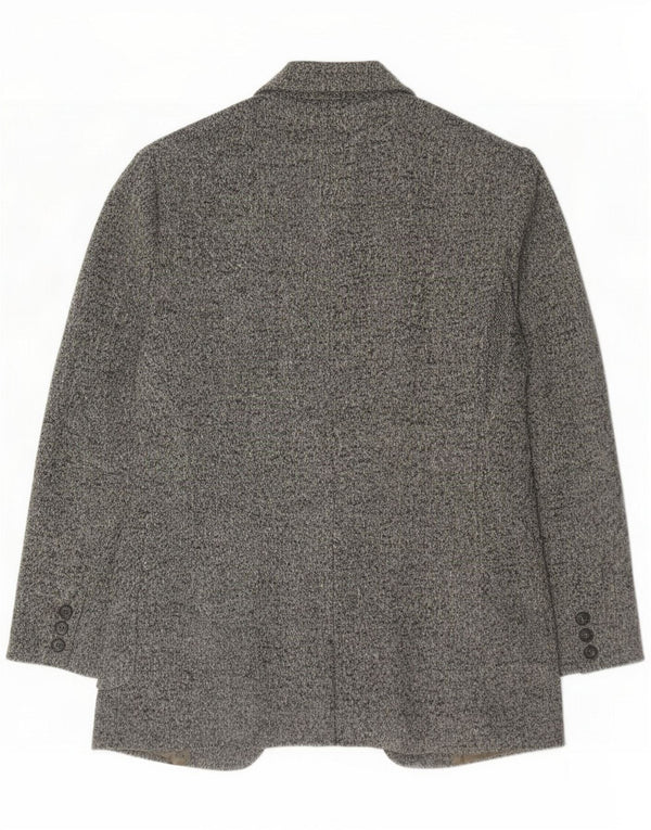 Max Mara Veste blazer Weekend 1 bouton pour femme UK 16 Large Gris Moucheté