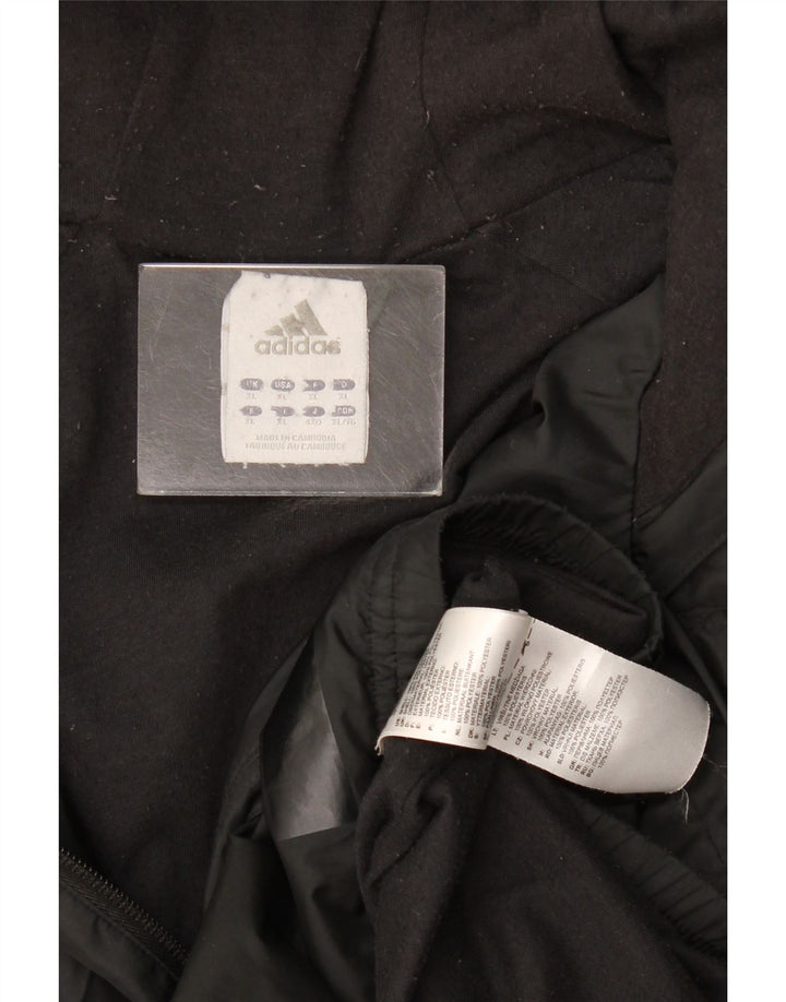 Giacca antipioggia con cappuccio da uomo Adidas UK 42 XL poliestere nero