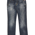 Jeans dritti da uomo Roy Rogers W32 L28 cotone blu