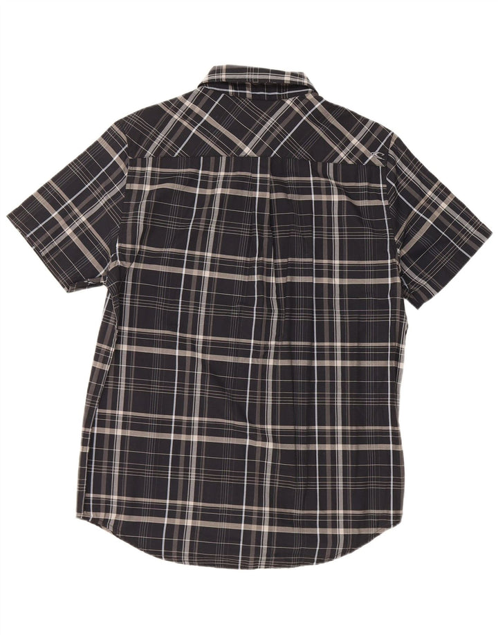 O'Neill Mens Short Sleeve Shirt Medium Black Check Cotton