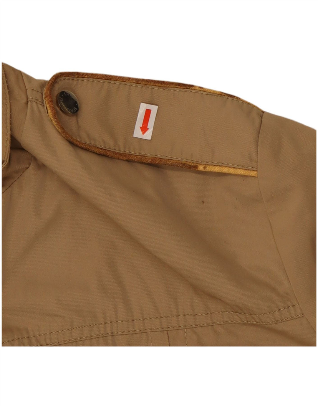 LUISA SPAGNOLI Womens Military Jacket IT 50 XL Beige Polyester