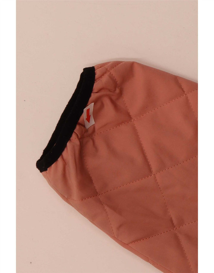 Женская стеганая куртка-пуловер Vans UK 42 XL розового цвета из полиэстера