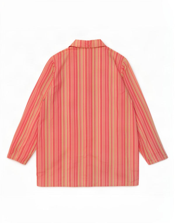 Jachetă blazer pentru femei L.L.Bean Petite, cu 5 nasturi, UK 14 Medium, roz în dungi