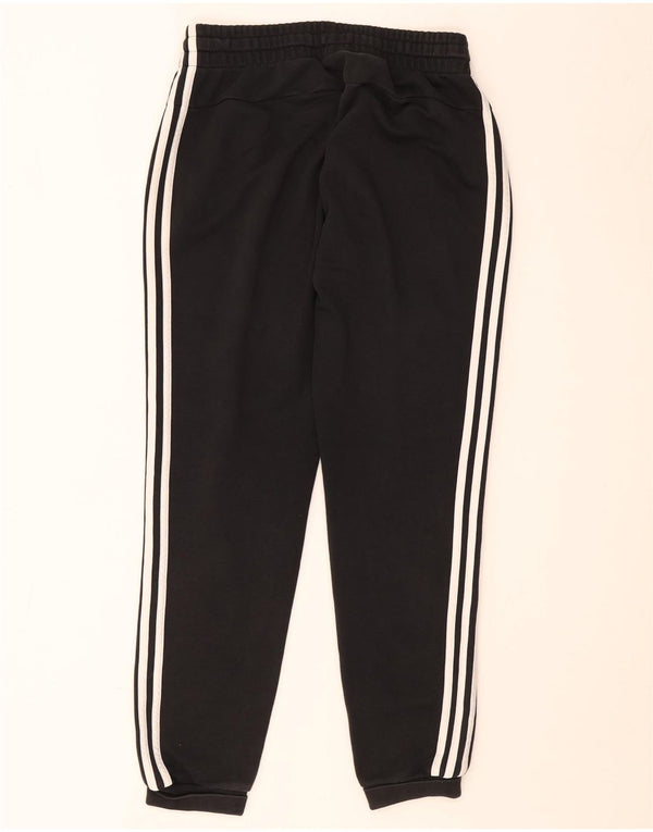 Adidas Damen Trainingshose Jogger UK 12/14 Mittelschwarze Baumwolle