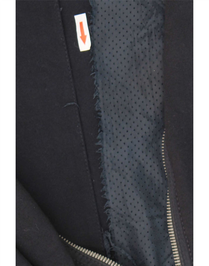 Zara Ανδρικό Bomber Jacket UK 40 Large Navy Blue Colourblock