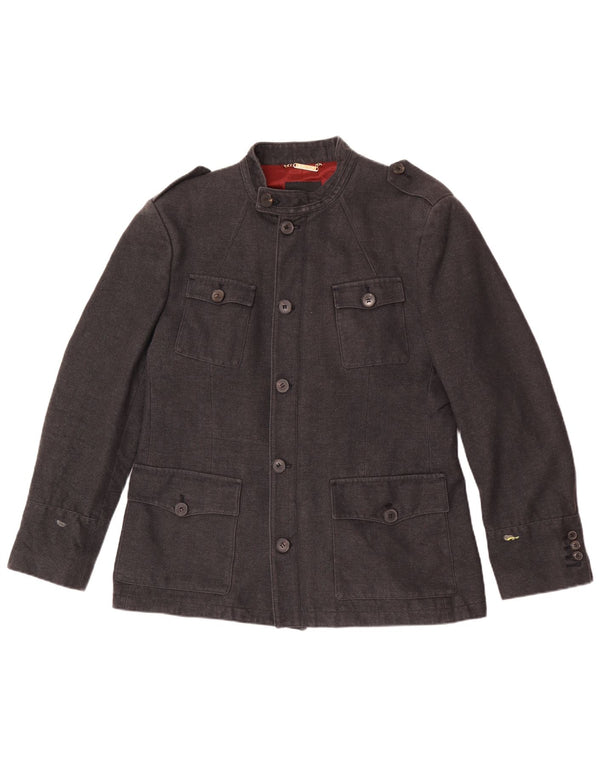 Zara Herre Military Jacket EU 54 XL Grå
