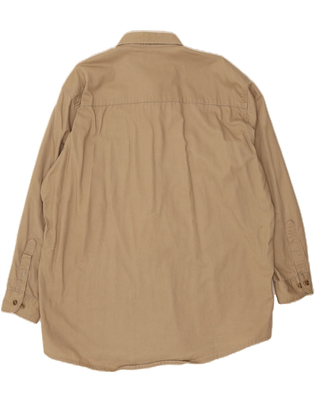 VINTAGE Mens Shirt XL Beige Cotton Vintage Vintage and Second-Hand Vintage from Messina Hembry 