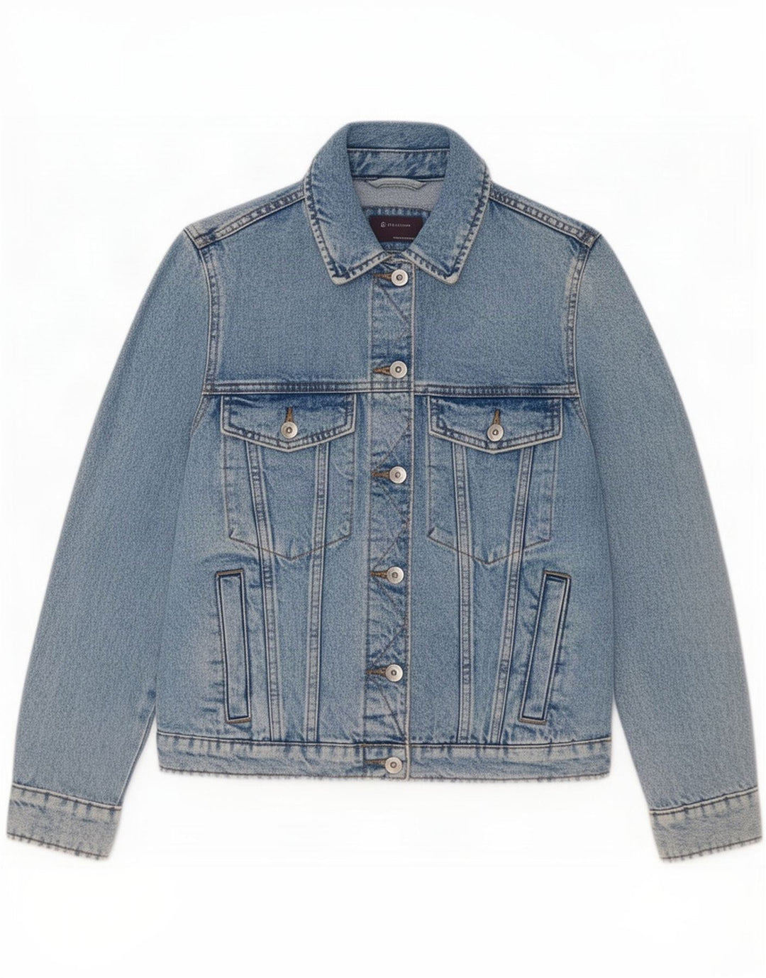 Marks & Spencer Damen Jeansjacke UK 8 Small Blue Cotton