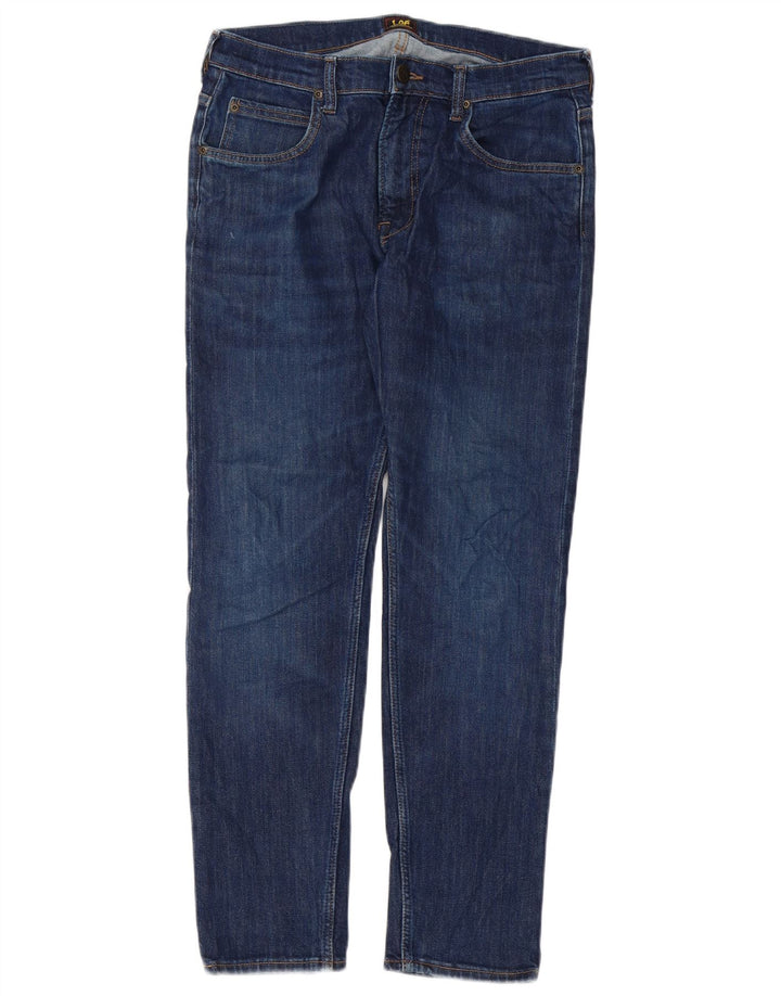 Lee Mens Rider Slim Jeans W31 L30 Blue Cotton