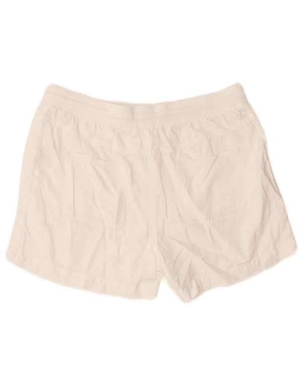 Pantaloncini da donna Marks & Spencer UK 14 Large W32 Lino bianco