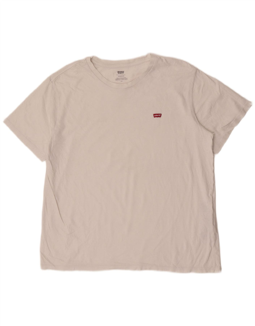 Levi's Mens T-Shirt Top Large White Cotton
