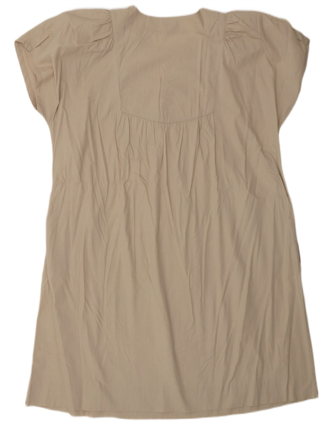 Capricci By Marcell Womens Tent Dress UK 14 Medium Beige Patchwork Cotton
