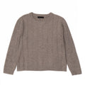 Marks & Spencer Womens Oversized Boat Neck Jumper Sweater UK 10 Small Grey