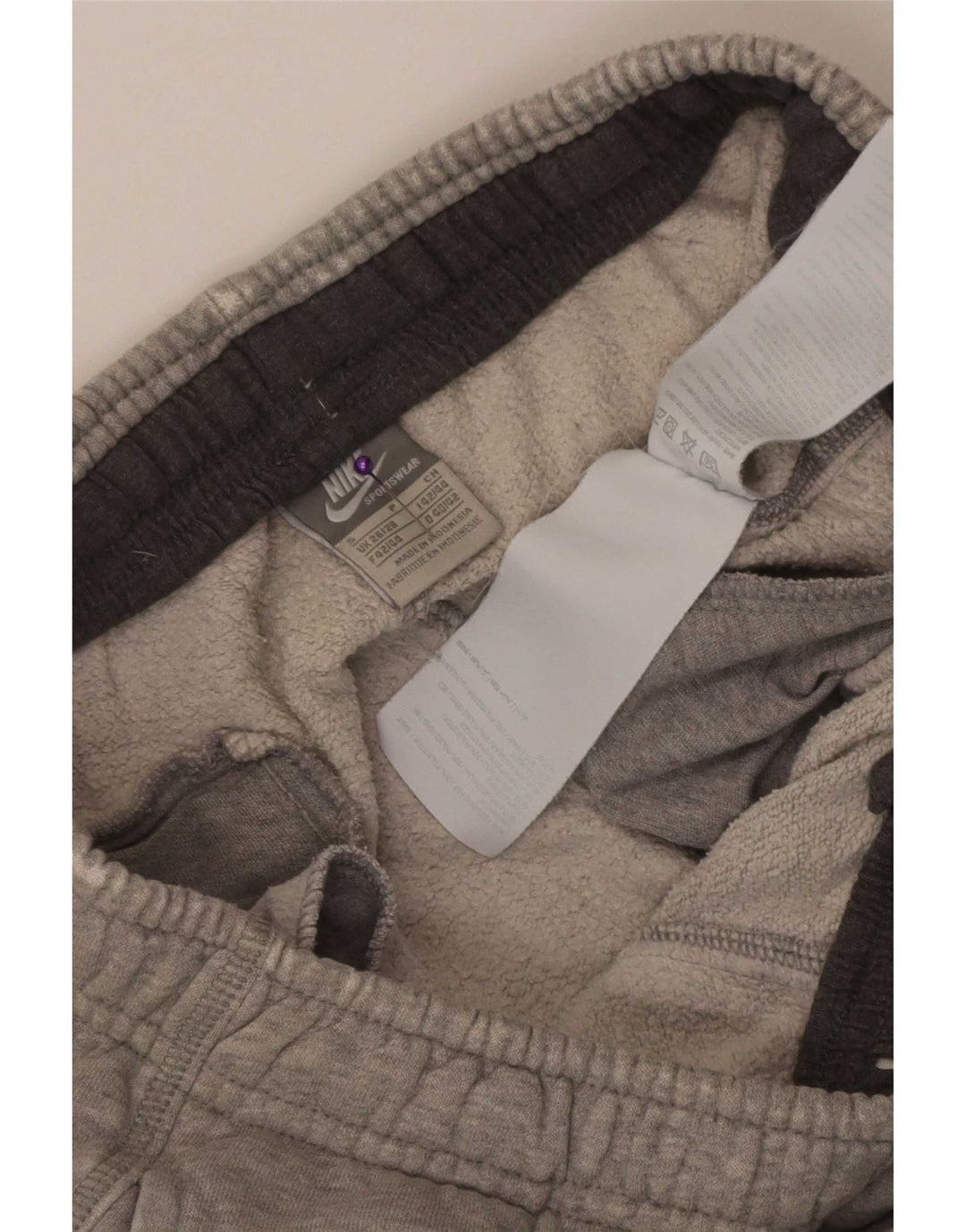 Nike Mens Tracksuit Trousers Joggers Small Grey Cotton