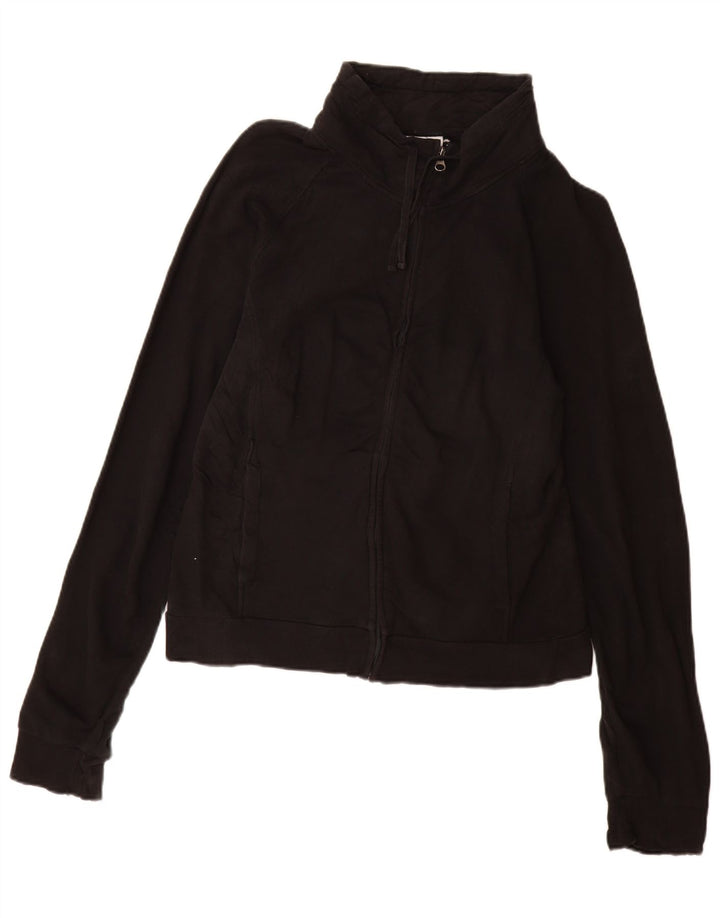 Champion Womens Tracksuit Top Jacket UK 14 Large Black