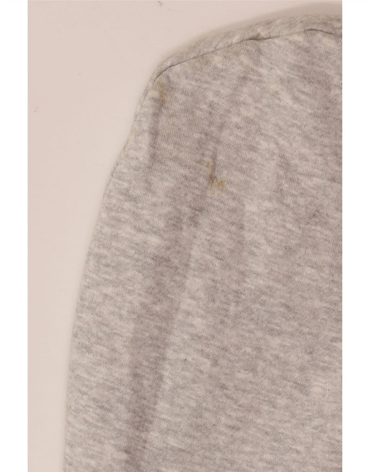 French Connection Mens Hoodie Jumper Small Grey Flecked Cotton