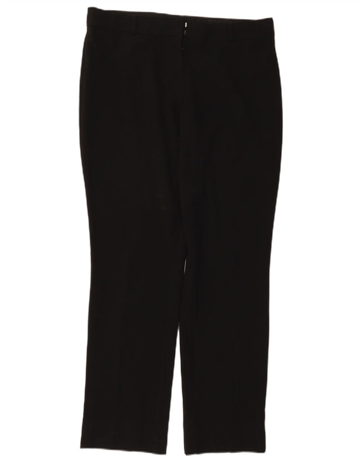 Marks & Spencer Womens Slim Chino Trousers UK 12 Medium W32 L29 Black