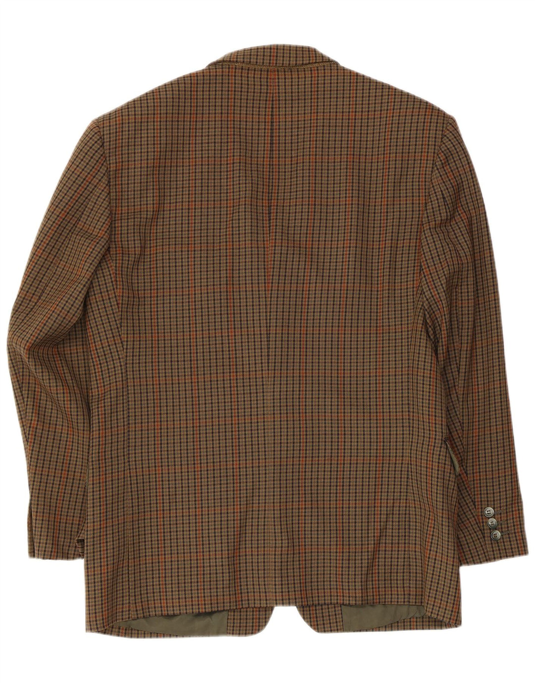 Jachetă Blazer Vintage pentru bărbați cu 2 nasturi UK 38 Medium Brown Houndstooth