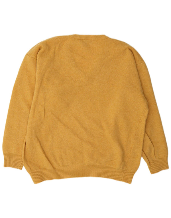 Sergio Tacchini Mens V-Neck Jumper Sweater XL Yellow