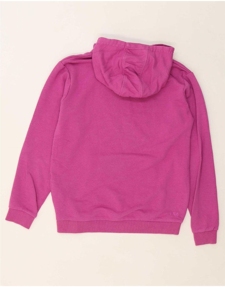 FILA Suéter gráfico feminino com capuz 13-14 anos algodão roxo