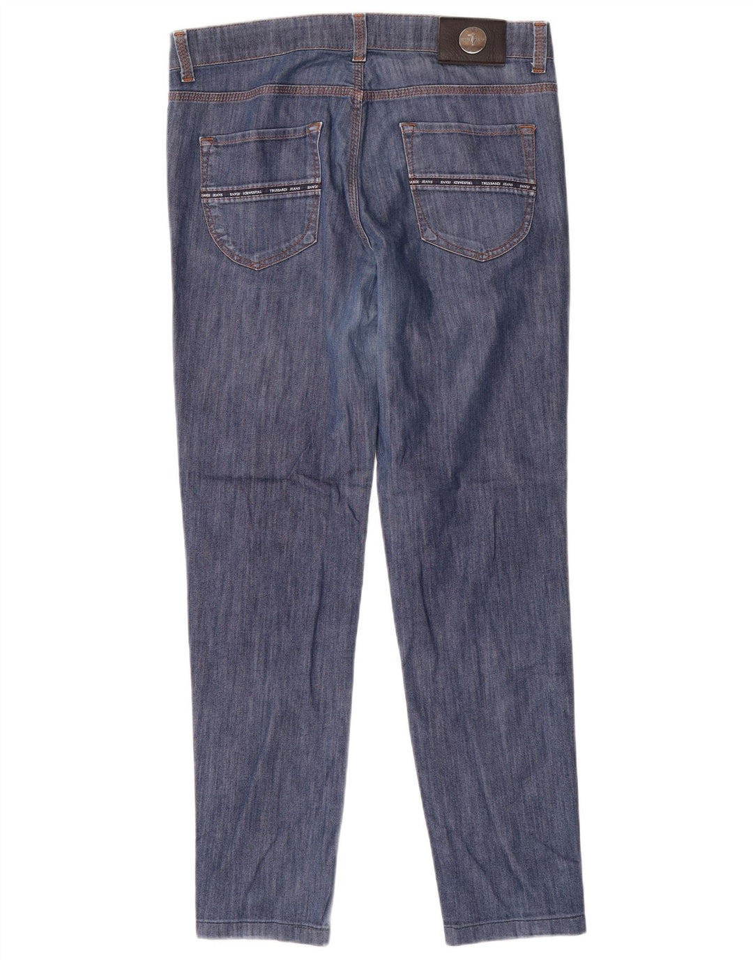 Trussardi Mens Slim Jeans W35 L30 Azul Algodão