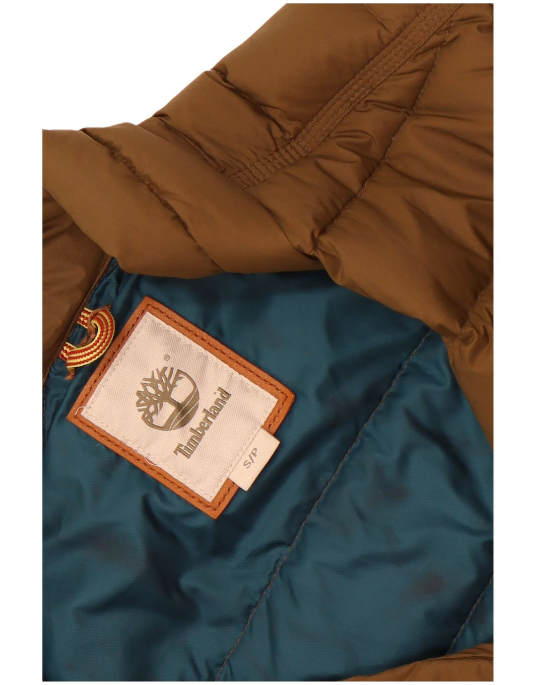 Timberland Mens Padded Jacket UK 36 Small Brown