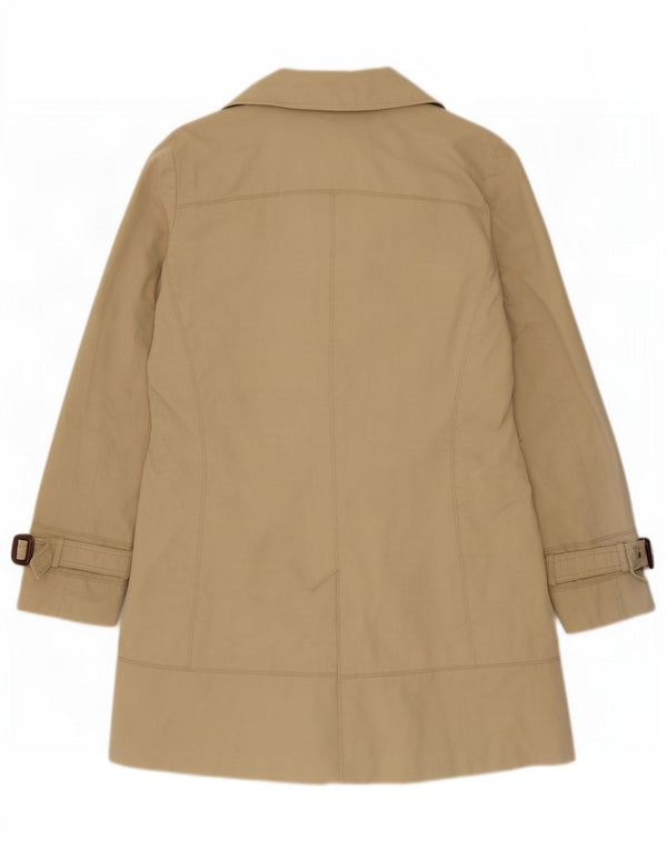 Zara Womens Trench Coat UK 16 Large Beige Cotton