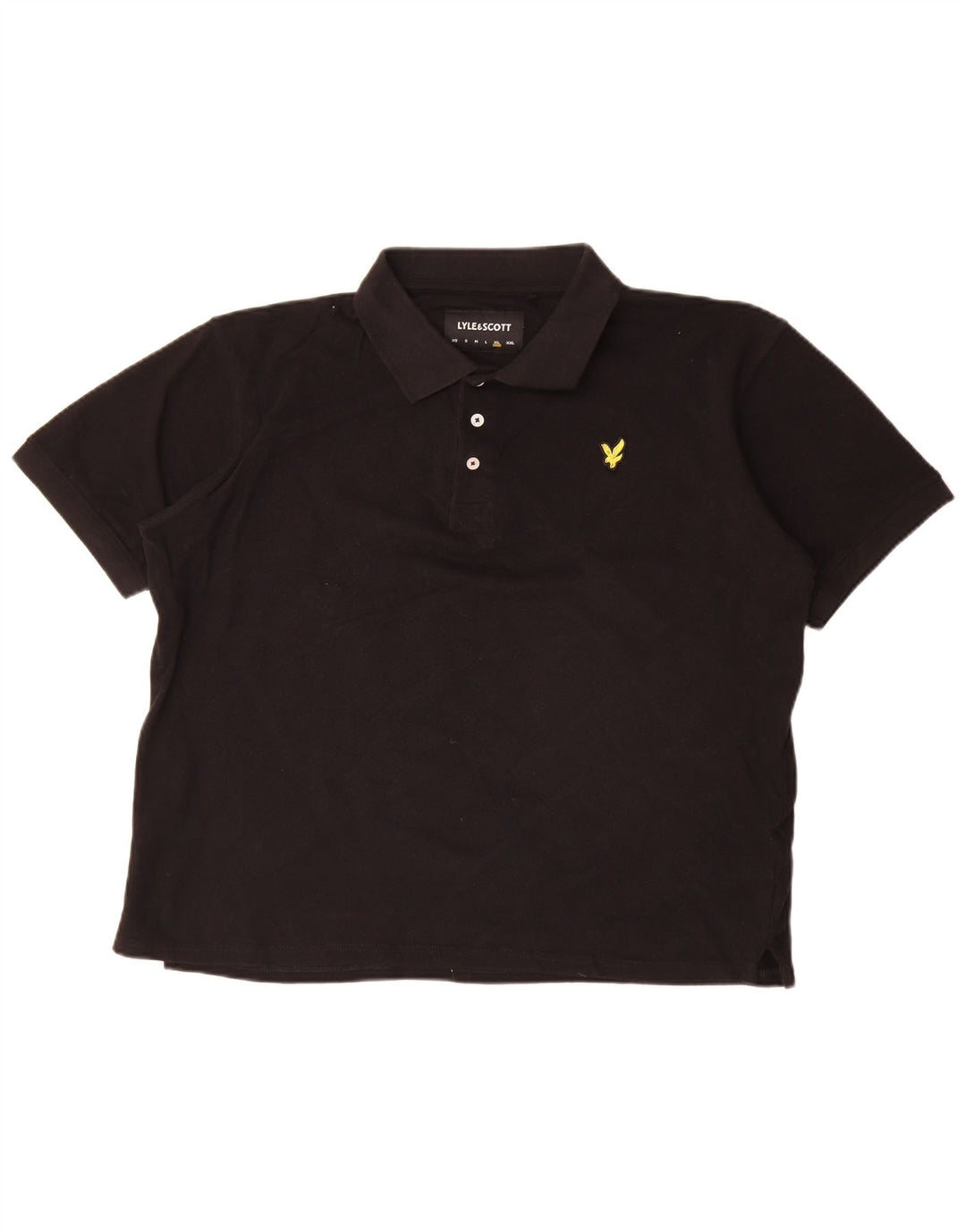 Polo da uomo Lyle & Scott XL in cotone nero