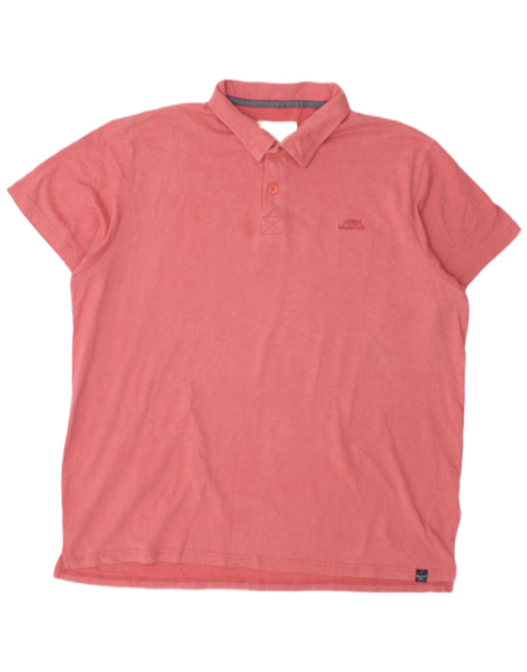 WEIRD FISH Mens Polo Shirt XL Pink Cotton