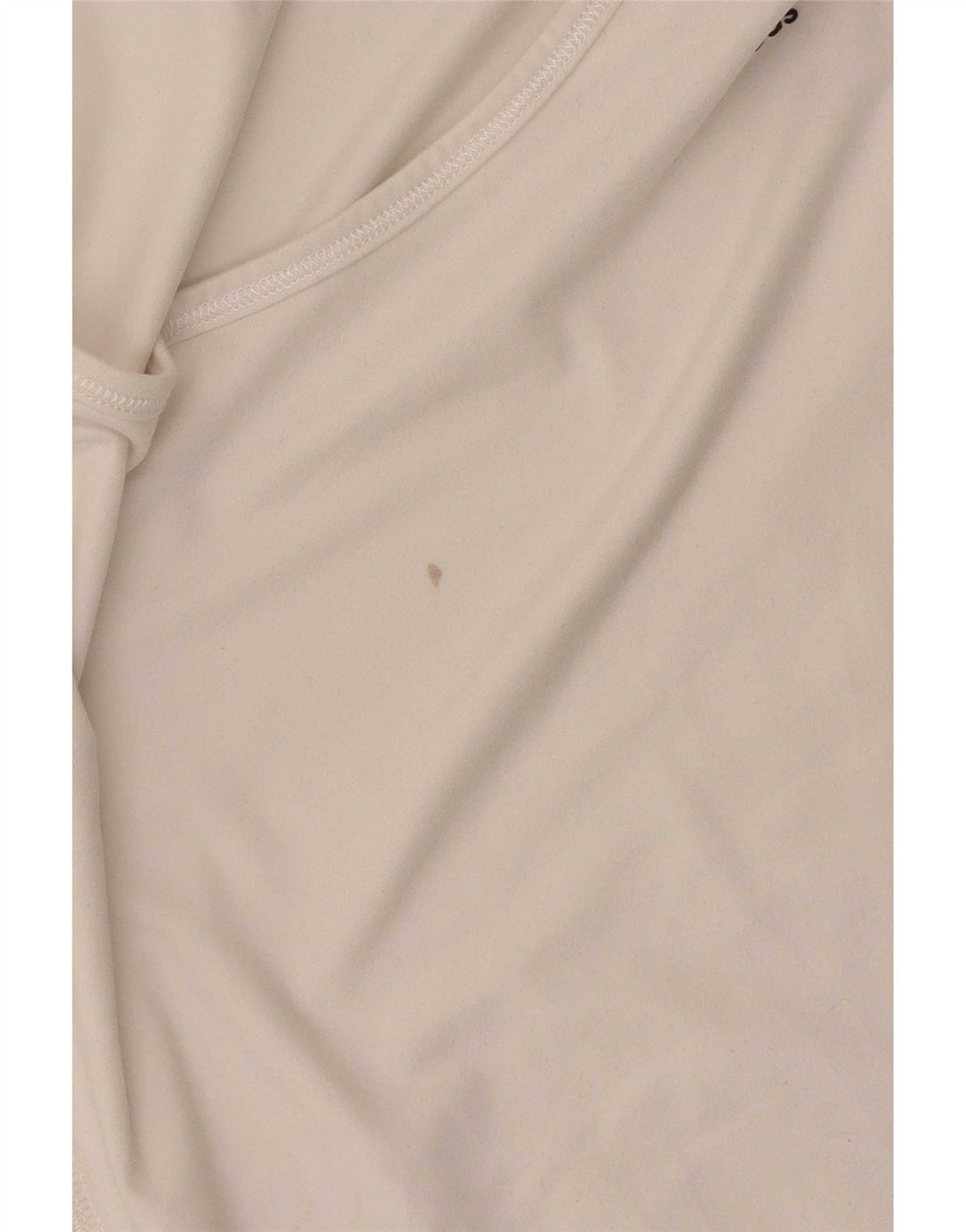 Adidas Womens T-Shirt Top UK 12/14 Medium White Colourblock Polyester
