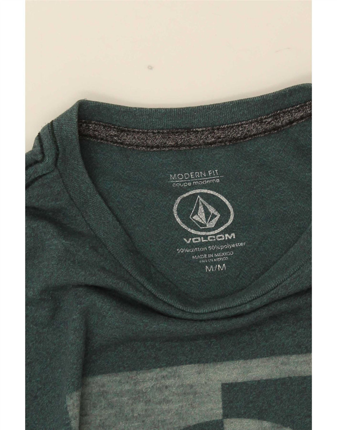 Volcom T-Shirt Graphique Coupe Moderne Homme Vert Moyen Coton