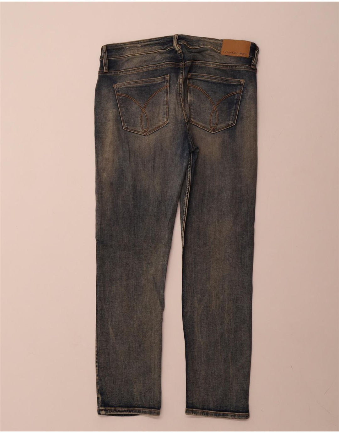 Calvin Klein Womens Slim Jeans US 8 Medium W30 L27 Blue
