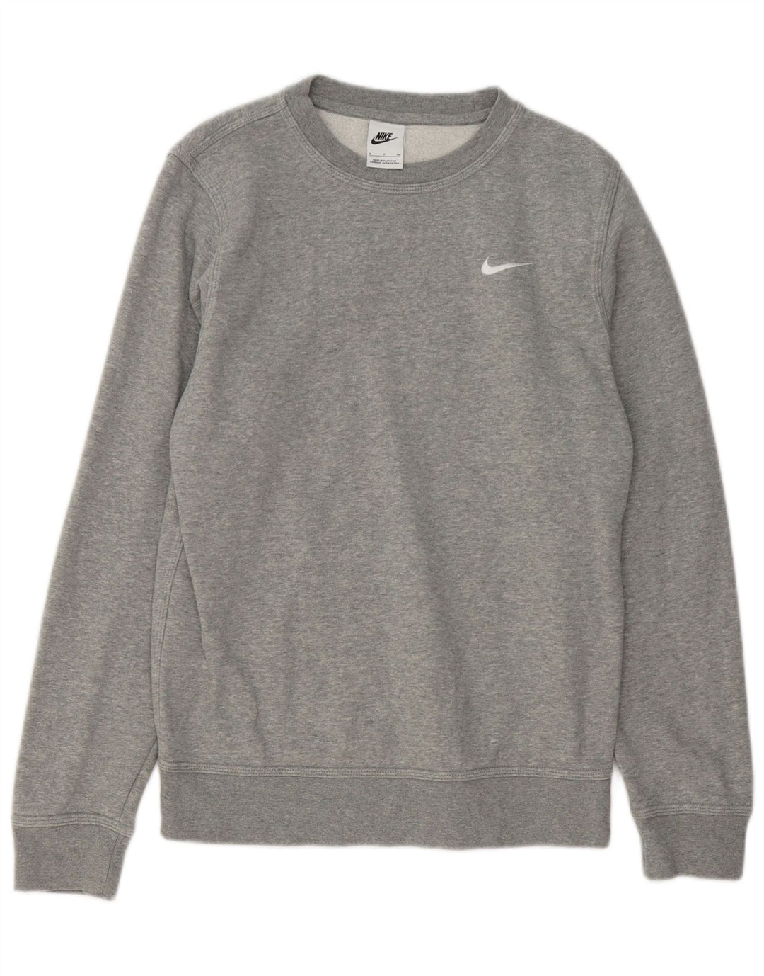 Nike Sweatshirt til mænd, lille grå flækket bomuld